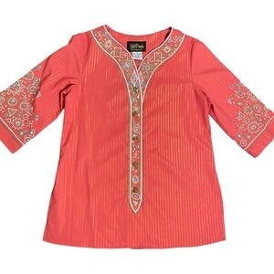 Vintage Bob Mackie Funky Tunic Blouse One Size